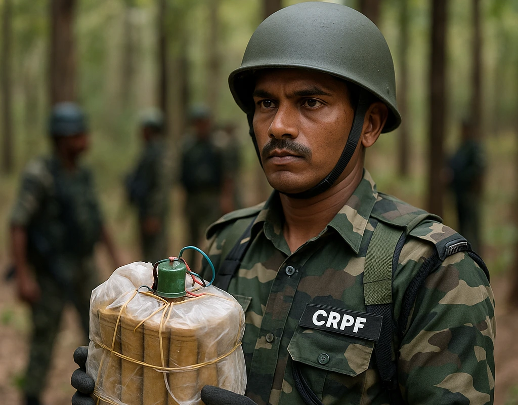 Bijapur Explosives Recovery in Gunjeparti