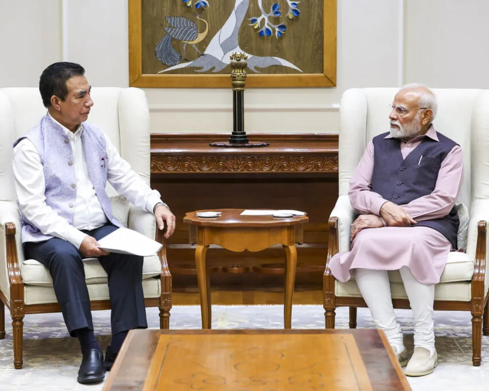Mizoram CM Lalduhoma Calls on PM Modi