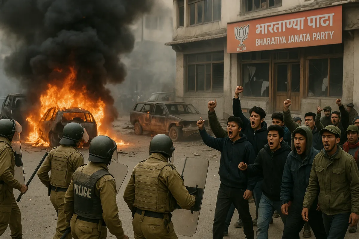 Gen-Z Uprising in Ladakh: Statehood Protest Turns Violent,