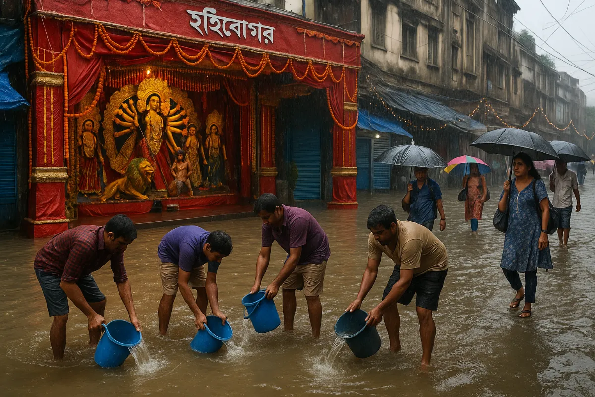 Floods Disrupt Durga Puja: 9 Dead, City Paralyzed