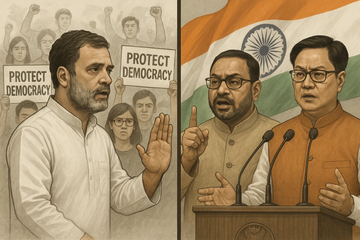 Rahul Gandhi Gen Z Shoutout Sparks BJP Storm 2025
