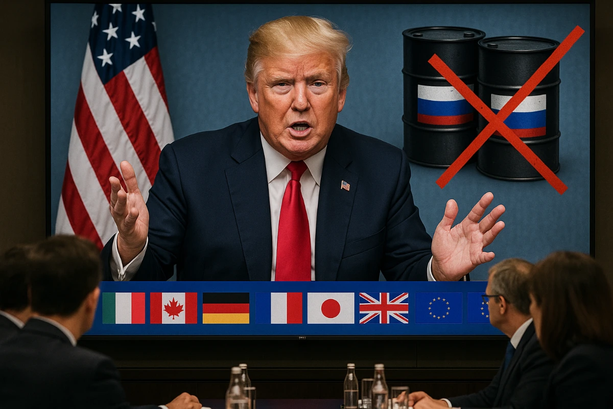 Trump Pushes G7 for 100% Tariffs on India, China