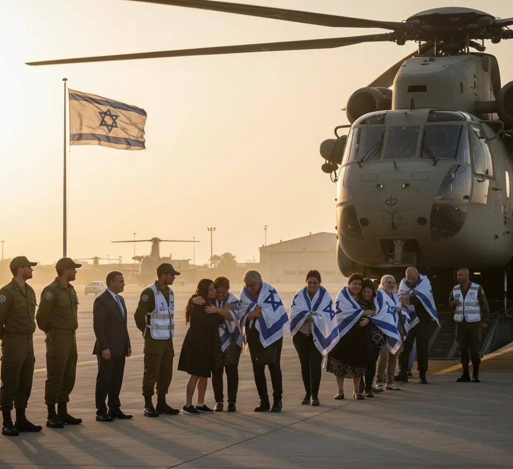 Israeli Hostages Freed After 738 Days in Hamas Captivity