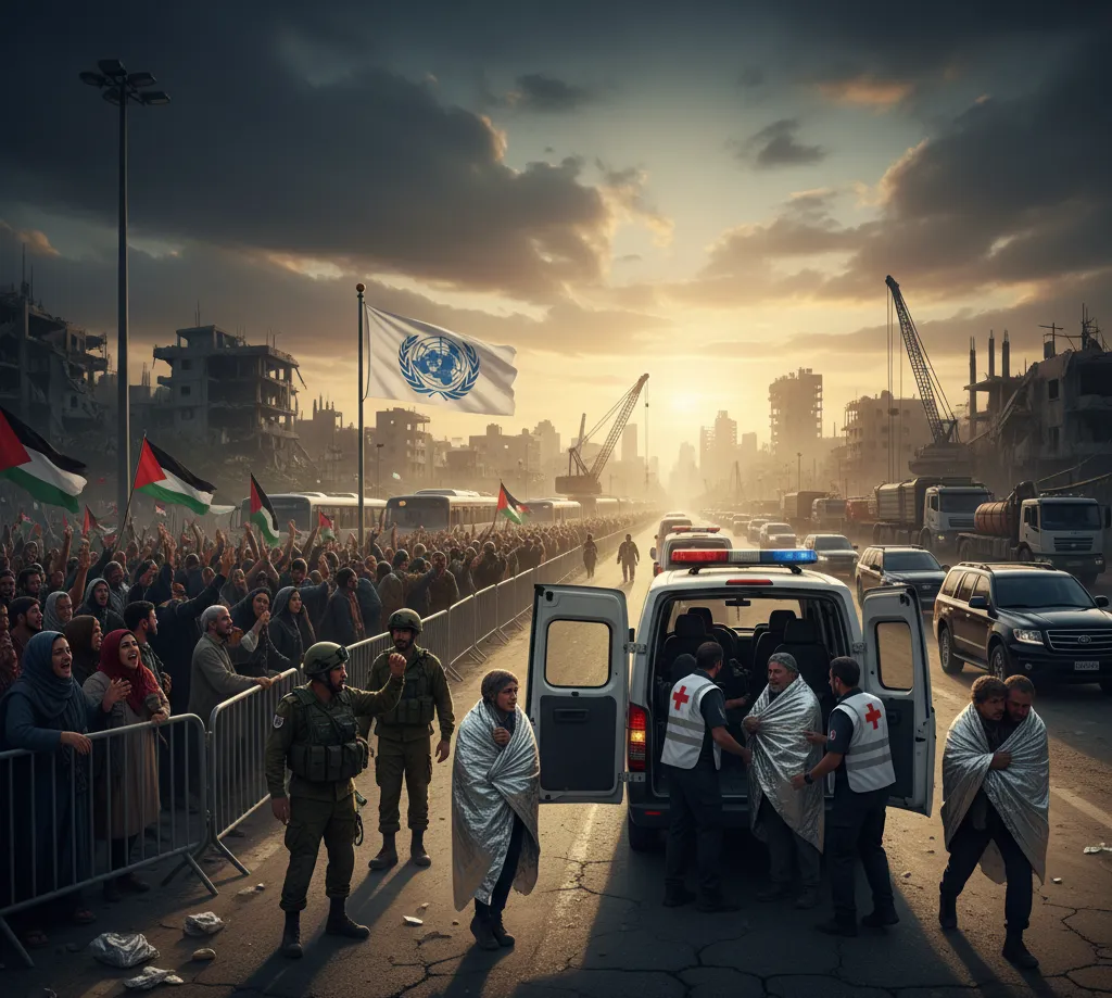 Hamas Frees 20 Israeli Hostages in Historic Gaza Ceasefire Deal