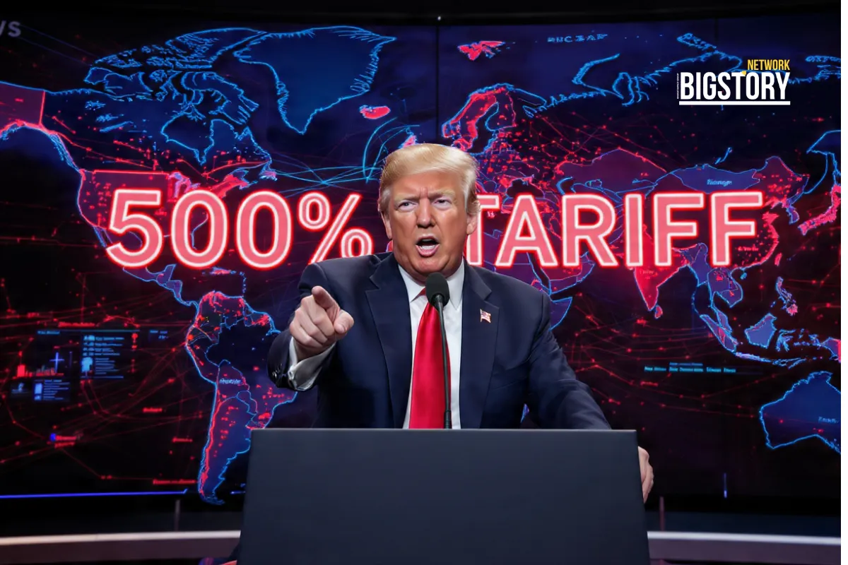 Trump Backs 500% Tariff Plan Targeting Russia’s Biggest Energy Partners