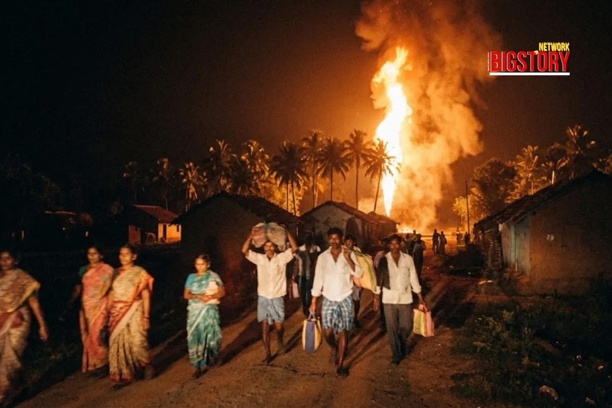 100-Foot Flames: ONGC Well Blowout Rocks Andhra's Konaseema