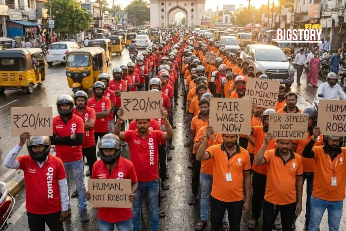 3 Lakh Workers, 1 Demand: Inside the Massive New Year's Gig Strike